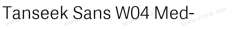 Tanseek Sans W04 Med字体转换
